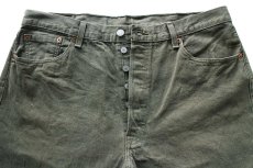 画像4: メキシコ製 Levi'sリーバイス 501 先染め カラーデニムパンツ オリーブグリーン W40★SDP3653 (4)