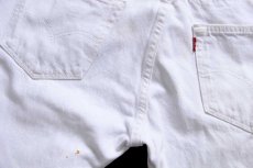 画像6: Levi'sリーバイス 501 ホワイト デニムパンツ w30 L30★SDP4007 (6)