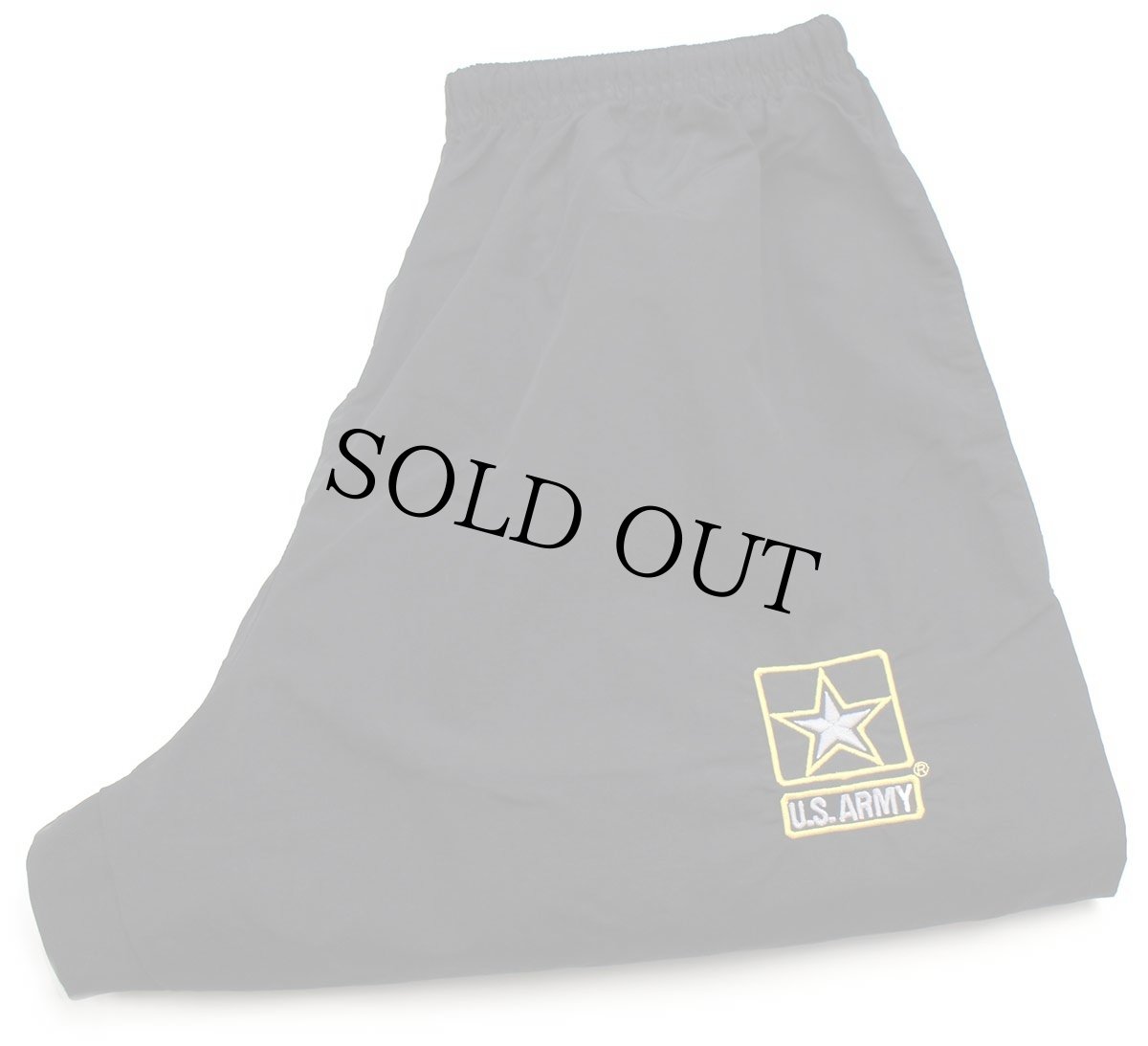 画像1: 10 米軍 U.S.ARMY ロゴ刺繍 APFU トレーニング ナイロンパンツ 黒 S/S★133 IPFU (1)