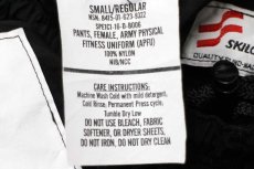 画像6: 16 米軍 U.S.ARMY ロゴ刺繍 APFU トレーニング ナイロンパンツ 黒 S/R★137 IPFU (6)