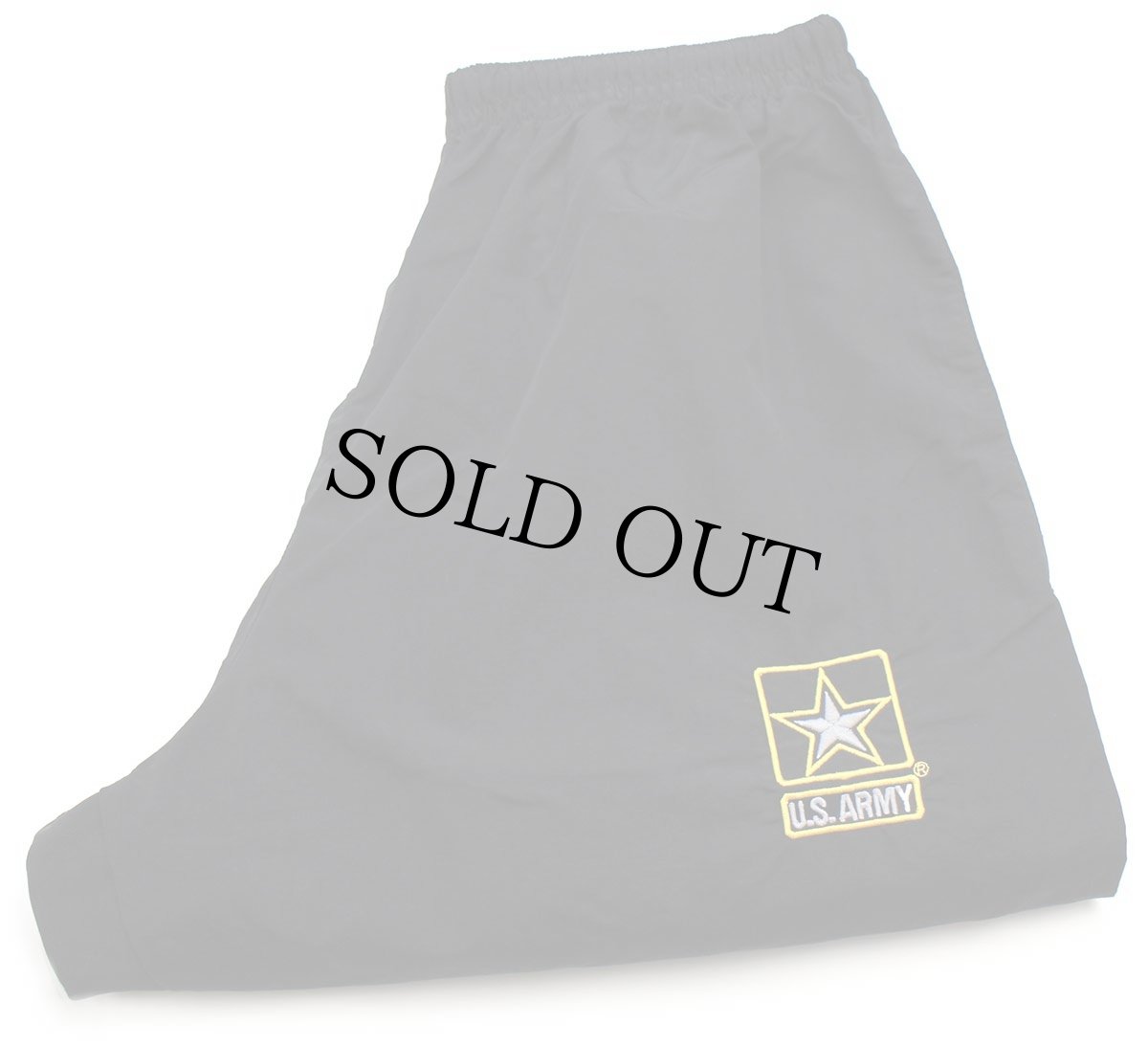 画像1: 11 米軍 U.S.ARMY ロゴ刺繍 APFU トレーニング ナイロンパンツ 黒 M/S★138 IPFU (1)