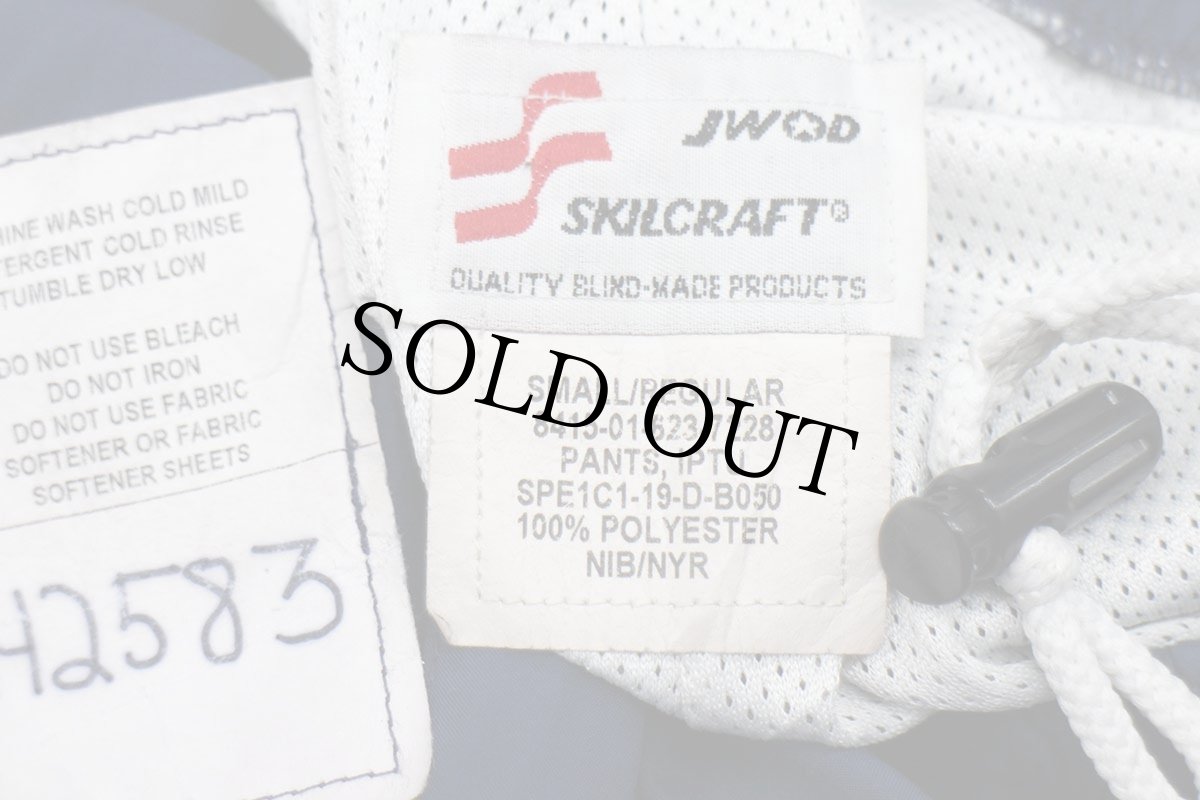 画像6: 19 米軍 U.S.AIR FORCE IPTU トレーニング ポリエステルパンツ 紺 S/R★85 IPFU PFU (6)