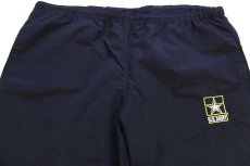画像4: 10 米軍 U.S.ARMY ロゴ刺繍 APFU トレーニング ナイロンパンツ 黒 L/R★144 IPFU (4)