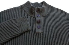 画像3: L.L.Bean 無地 ハイネック コットン リブニット セーター オリーブグリーン XXL-R★特大 (3)