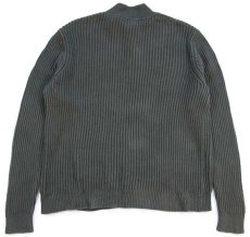 画像2: L.L.Bean 無地 ハイネック コットン リブニット セーター オリーブグリーン XXL-R★特大 (2)