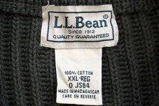 画像4: L.L.Bean 無地 ハイネック コットン リブニット セーター オリーブグリーン XXL-R★特大 (4)