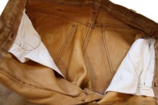画像8: 60s LEVI'Sリーバイス BIGE スエード レザーパンツ 茶 W33★ブーツカット (8)