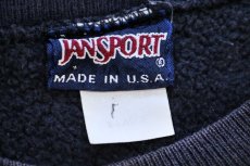 画像4: 90s USA製 JANSPORTジャンスポーツ VANDERBILT 刺繍 リバースウィーブ スウェット 黒 フェード XL (4)