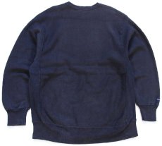 画像2: 90s USA製 JANSPORTジャンスポーツ VANDERBILT 刺繍 リバースウィーブ スウェット 黒 フェード XL (2)