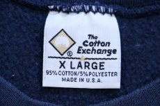 画像4: 90s USA製 The Cotton Exchange DUKE アップリケ リバースウィーブ スウェット 紺 XL (4)