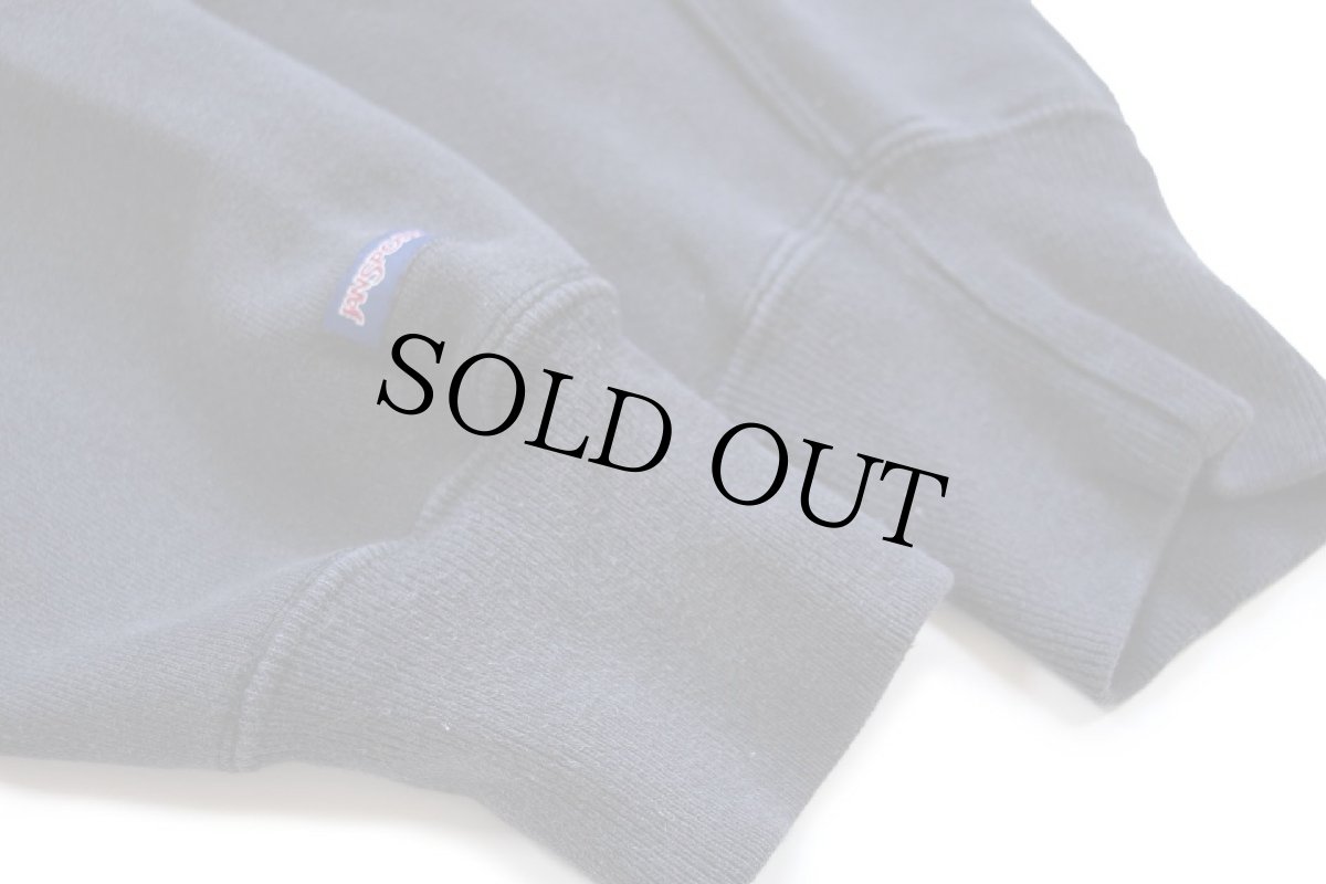 画像5: 90s USA製 JANSPORTジャンスポーツ VANDERBILT 刺繍 リバースウィーブ スウェット 黒 フェード XL (5)