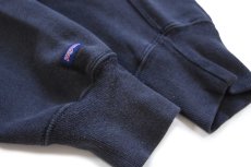 画像5: 90s USA製 JANSPORTジャンスポーツ VANDERBILT 刺繍 リバースウィーブ スウェット 黒 フェード XL (5)