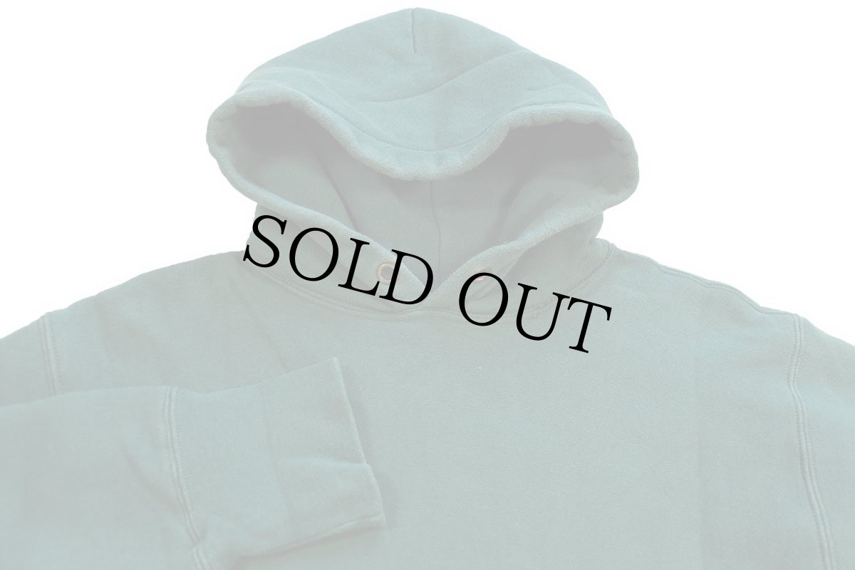 画像3: USA製 CAMBERキャンバー 無地 リバースウィーブ スウェットパーカー 緑★フーディー (3)