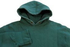 画像3: USA製 CAMBERキャンバー 無地 リバースウィーブ スウェットパーカー 緑★フーディー (3)