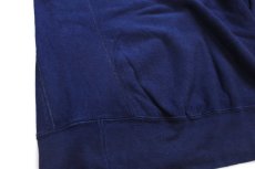 画像6: 90s USA製 SANTEE BY PLUMA 無地 リバースウィーブ スウェット 紺 M★ブランク (6)