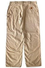 画像3: 00s メキシコ製 carharttカーハート ライトダック地 ペインターパンツ カーキ W40 L34 (3)