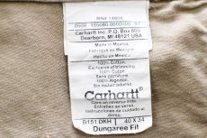 画像6: 00s メキシコ製 carharttカーハート ライトダック地 ペインターパンツ カーキ W40 L34 (6)