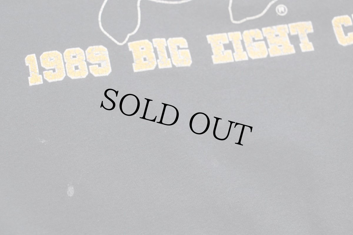 画像5: 80s USA製 UNIVERSITY COLORADO 1989 BIG FIGHT CHAMPS ひび割れプリント スウェット 黒 フェード XL (5)