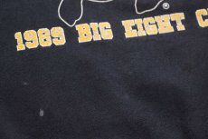 画像5: 80s USA製 UNIVERSITY COLORADO 1989 BIG FIGHT CHAMPS ひび割れプリント スウェット 黒 フェード XL (5)