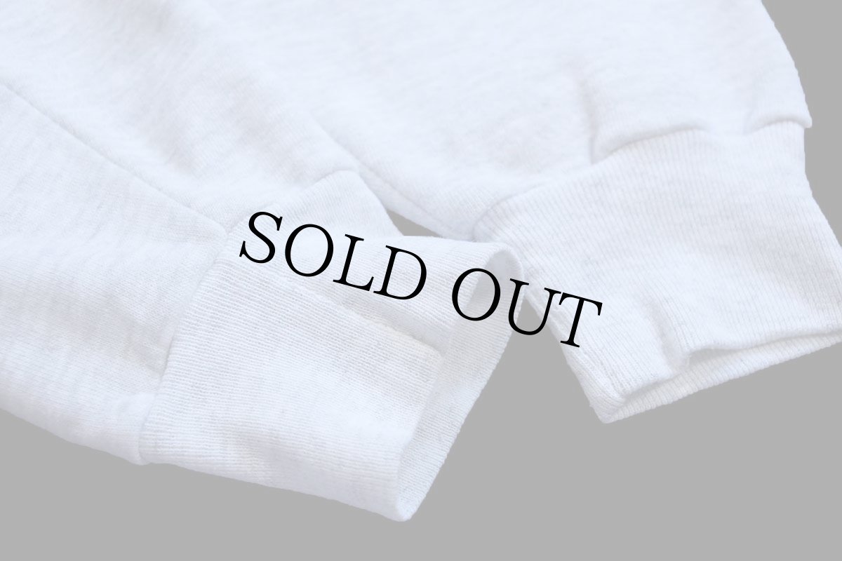 画像7: 90s USA製 Leeリー 無地 スウェット ジップパーカー 杢ライトグレー L★フーディー ブランク (7)