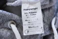画像4: 80s USA製 DISCUS 無地 スウェットパーカー 杢グレー M★A フーディー ブランク (4)