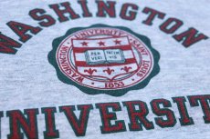 画像4: 80s WASHINGTON UNIVERSITY スウェットパーカー 杢グレー★フーディー (4)