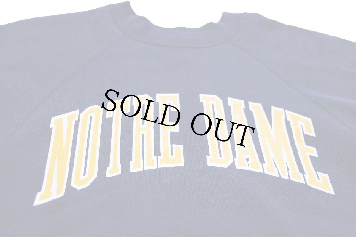 画像3: 80s USA製 DISCUS NOTRE DAME スウェット 紺 L (3)