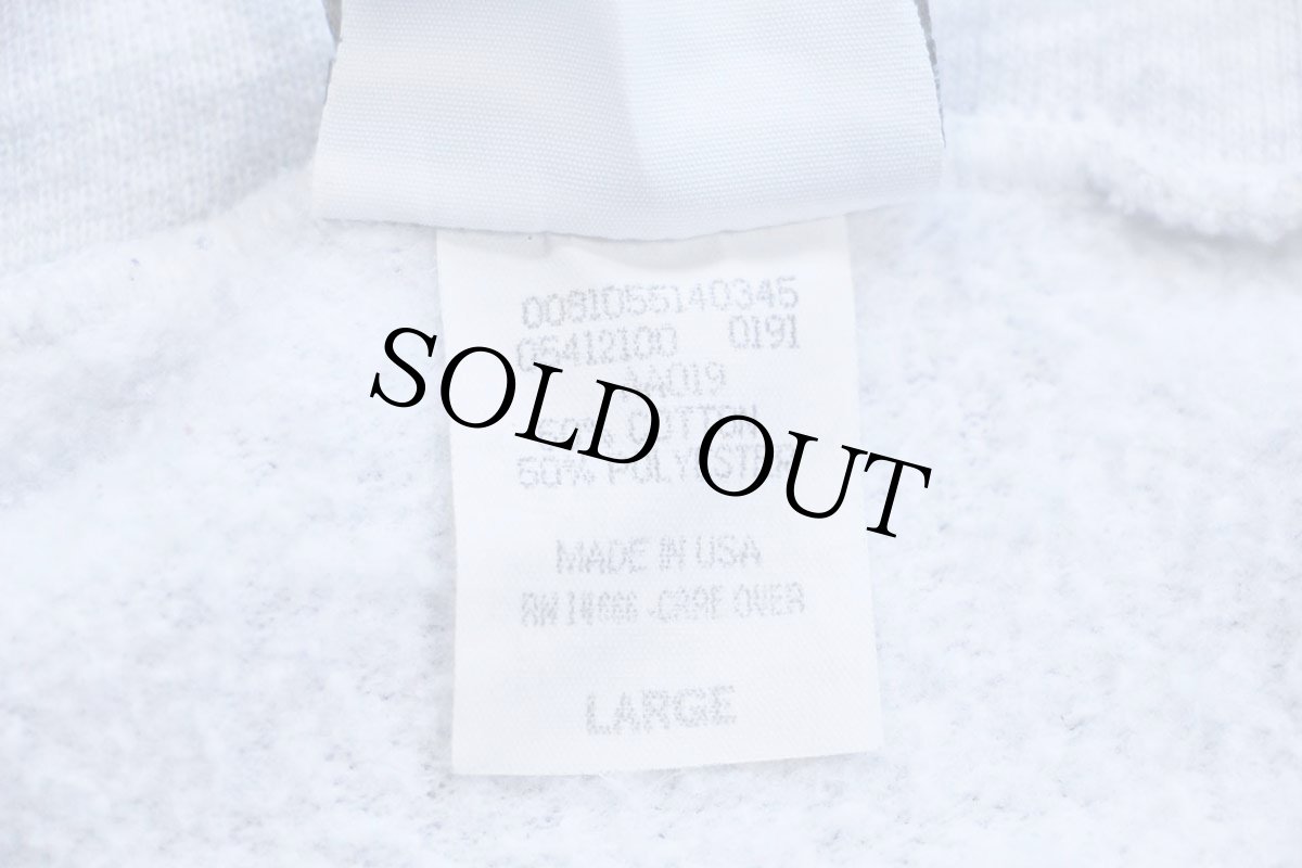 画像5: 90s USA製 Leeリー 無地 スウェット ジップパーカー 杢ライトグレー L★フーディー ブランク (5)