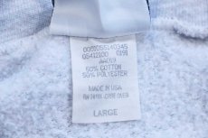 画像5: 90s USA製 Leeリー 無地 スウェット ジップパーカー 杢ライトグレー L★フーディー ブランク (5)