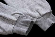 画像7: 80s ルーマニア製 McGREGORマクレガー MAXIMUM ワンポイント サーマルライナー スウェット ジップパーカー 杢グレー 2X★特大 フーディー (7)