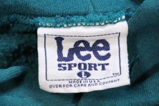 画像4: 90s USA製 Leeリー NFL PHILADELPHIA EAGLES ひび割れプリント スウェットパーカー 青緑 L★フーディー (4)