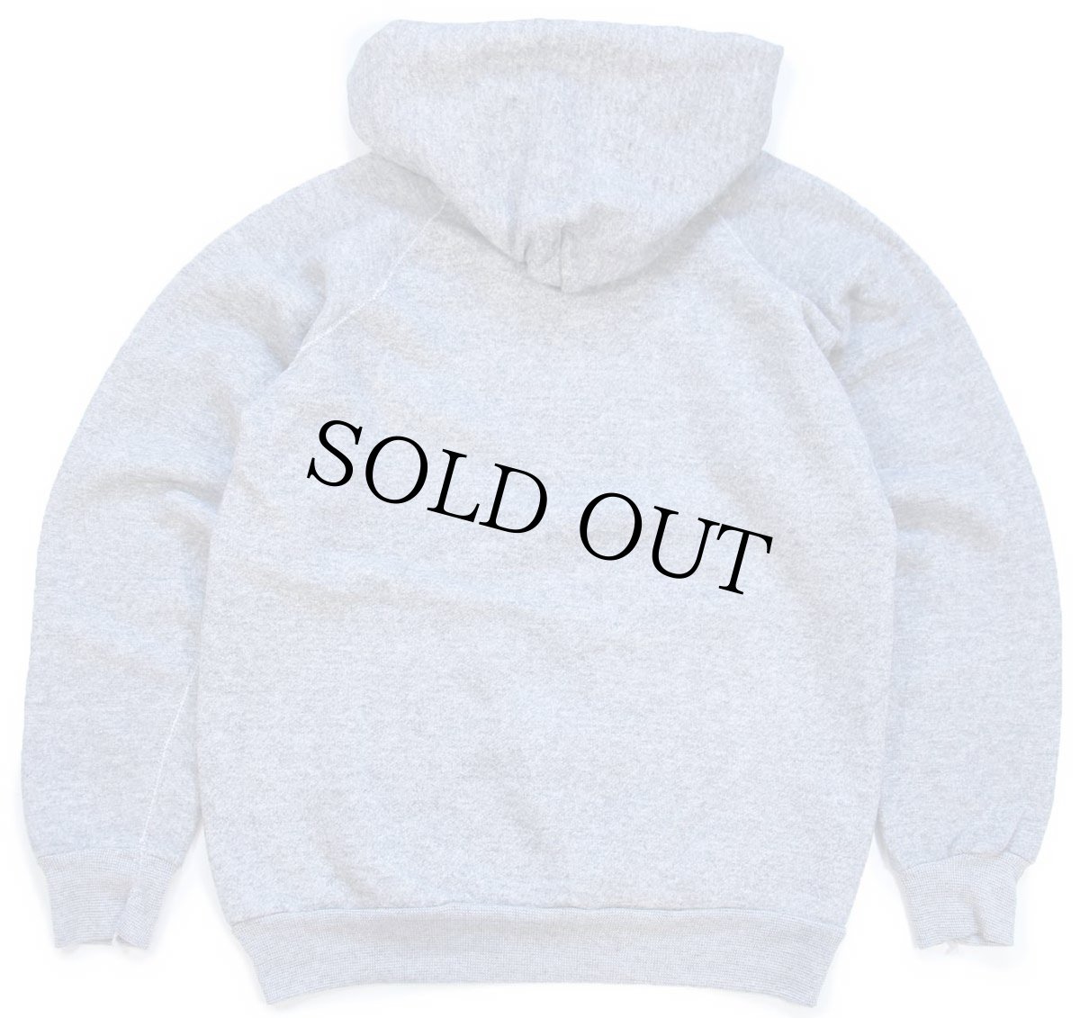 画像2: 80s USA製 DISCUS 無地 スウェットパーカー 杢グレー M★フーディー ブランク (2)