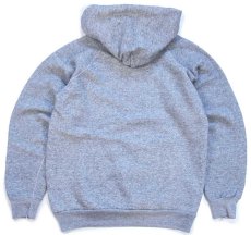 画像2: 80s USA製 DISCUS 無地 スウェットパーカー 杢グレー M★A フーディー ブランク (2)