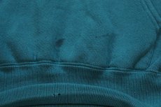 画像8: 90s USA製 Leeリー NFL PHILADELPHIA EAGLES ひび割れプリント スウェットパーカー 青緑 L★フーディー (8)