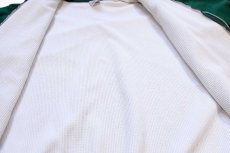 画像5: 90s メキシコ製 PLUMA 無地 サーマルライナー スウェット ジップパーカー 緑 XL★フーディー ブランク (5)