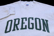 画像3: 90s USA製 RUSSELLラッセル OREGON 前V スウェット 杢ライトグレー XXL★特大 (3)