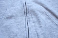 画像6: 90s USA製 Leeリー 無地 スウェット ジップパーカー 杢ライトグレー L★フーディー ブランク (6)