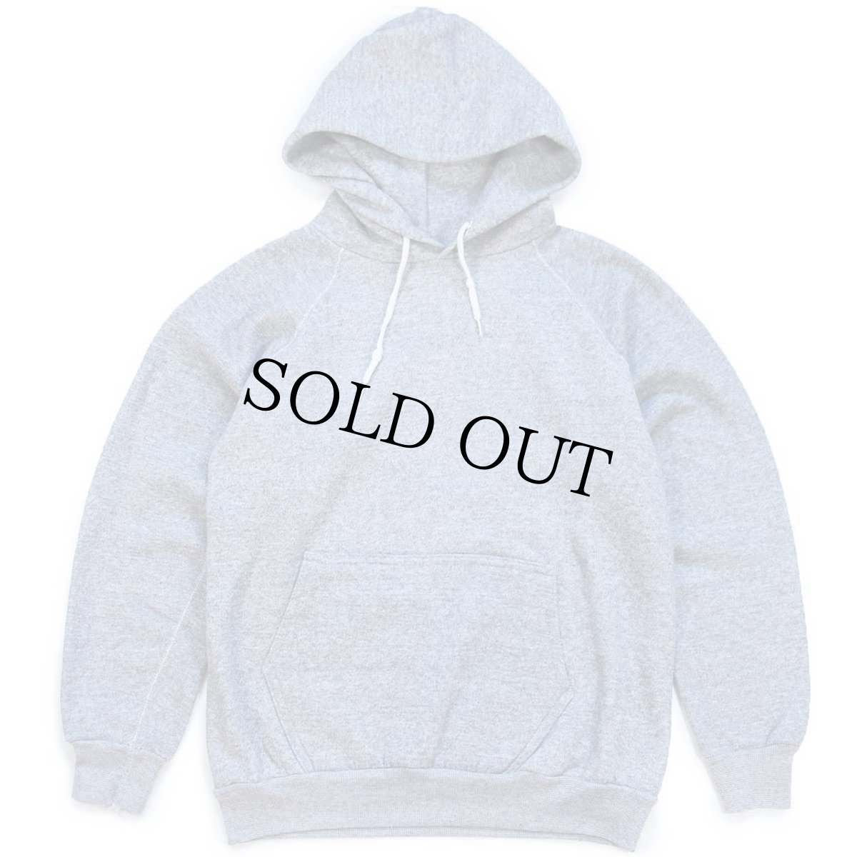 画像1: 80s USA製 DISCUS 無地 スウェットパーカー 杢グレー M★フーディー ブランク (1)