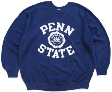 画像1: 80s USA製 Championチャンピオン PENN STATE スウェット 紺 XL (1)