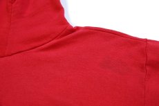 画像6: 80s USA製 EAGLES EASTWOOD マスコット ひび割れプリント スウェットパーカー 赤 XL★フーディー RUSSELLラッセル (6)