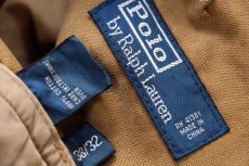 画像6: 00s ポロ ラルフローレン ダブルニー コットン ダック地 ワークパンツ 茶 W38★B (6)