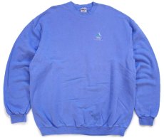 画像1: 90s USA製 WRQ 1997 SALES MEETING 刺繍 スウェット 薄青紫 XL (1)