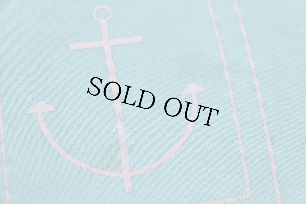 画像4: 80s USA製 RUSSELLラッセル AVALON アンカーマーク 前V スウェット ミント L (4)