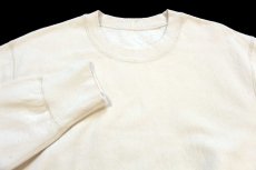 画像3: カナダ製 無地 コットン リバースウィーブ スウェット 生成り M★ブランク (3)
