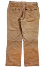 画像3: 00s ポロ ラルフローレン ダブルニー コットン ダック地 ワークパンツ 茶 W38★A (3)