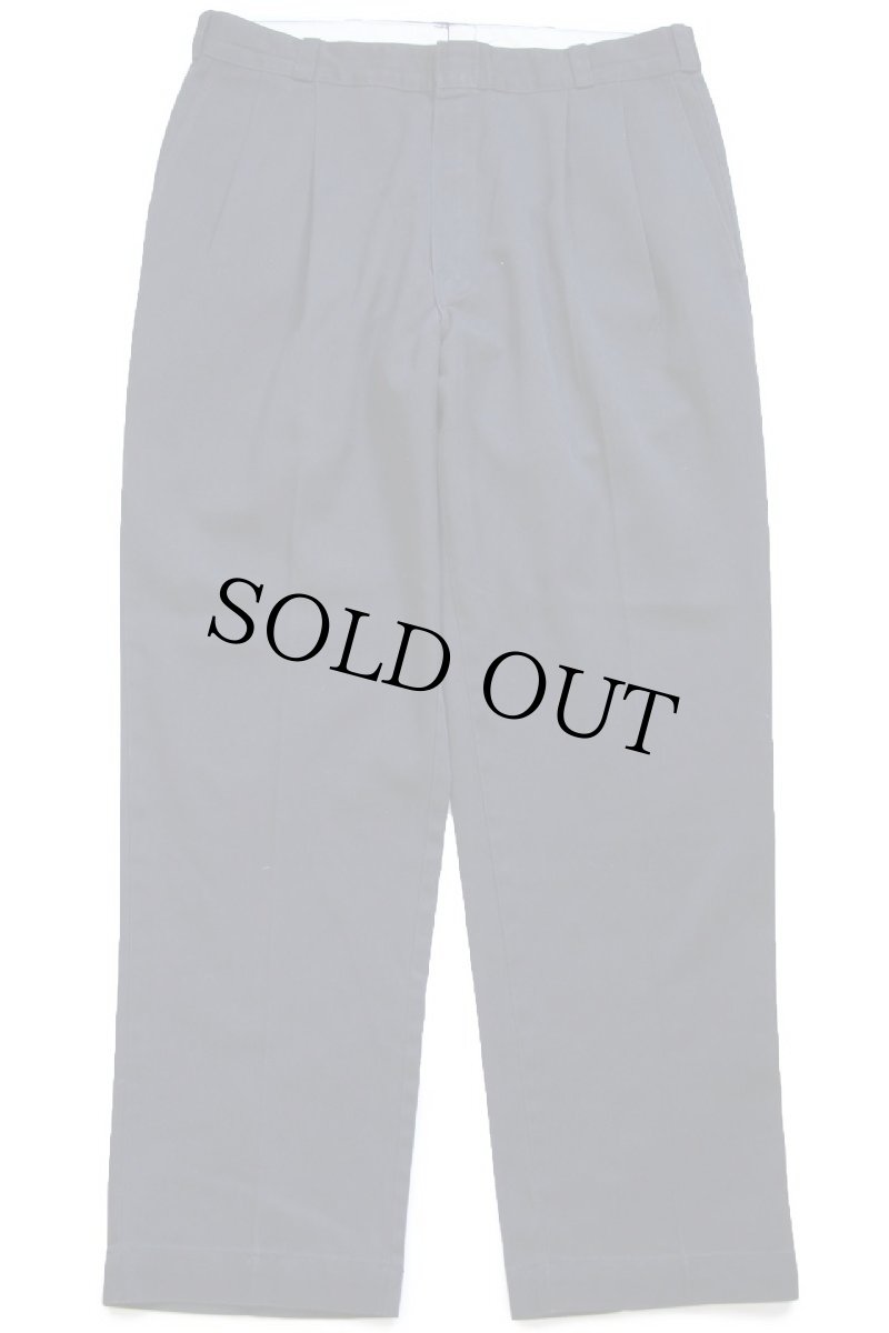 画像2: 80s USA製 Dickiesディッキーズ ツータック ワークパンツ 黒 W36 L30 (2)