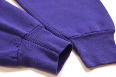 画像6: 80s USA製 FRUIT OF THE LOOM 無地 スウェット 紫 XL★ブランク (6)