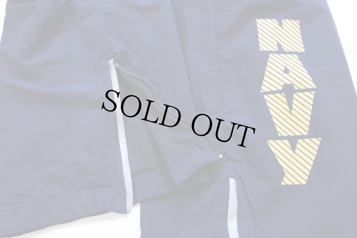 画像7: 16 米軍 U.S.NAVY RUNNING SUIT トレーニング ナイロンパンツ 紺 M/S★02 (7)