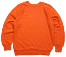 画像2: 70s USA製 Sportwear 無地 スウェット オレンジ M★ブランク (2)