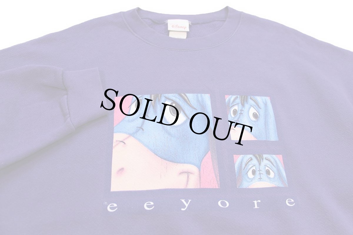 画像3: 90s USA製 Disneyディズニー Eeyoreイーヨー スウェット 紫 XL (3)